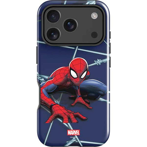 Marvel Spiderman Crawling Spiderman iPhone 17 Pro Max Impact Case