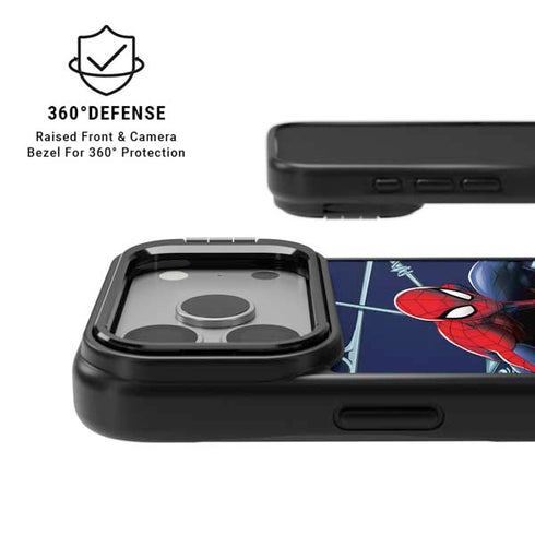 Marvel Spiderman Crawling Spiderman iPhone 17 Pro Max Kickstand Case