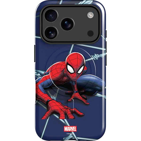 Marvel Spiderman Crawling Spiderman iPhone 17 Pro Max Magsafe Impact Case