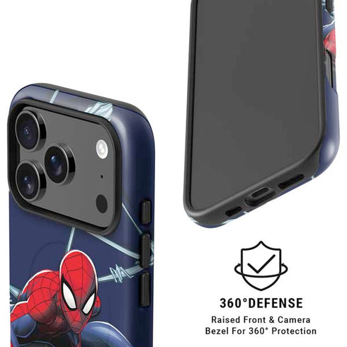 Marvel Spiderman Crawling Spiderman iPhone 17 Pro Max Magsafe Impact Case
