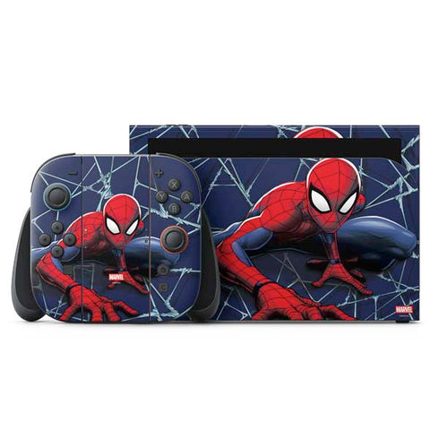 Marvel Spiderman Crawling Spiderman Nintendo Switch 2 (2025) with Joy-Con Skin