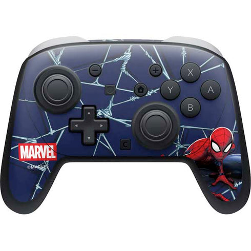 Marvel Spiderman Crawling Spiderman Nintendo Switch 2 (2025) Pro Controller Skin