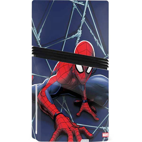Marvel Spiderman Crawling Spiderman PS5 Pro Disk Console Skin