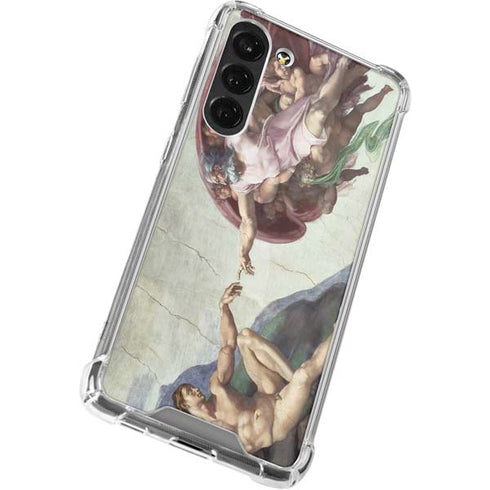 Creation of Adam by Michelangelo Galaxy S24 FE Clear Case