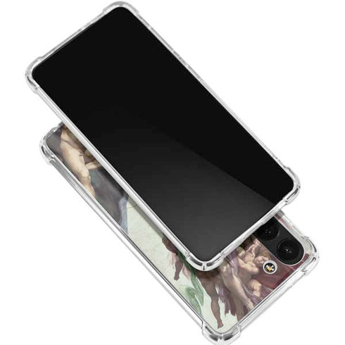 Creation of Adam by Michelangelo Galaxy S24 FE Clear Case