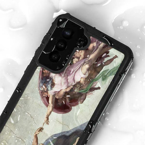 Creation of Adam by Michelangelo Galaxy S24 Plus Waterproof Case