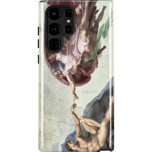 Creation of Adam by Michelangelo Galaxy Cases