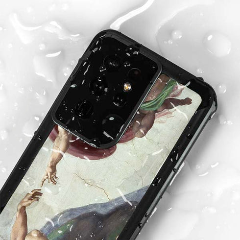 Creation of Adam by Michelangelo Galaxy S24 Ultra Waterproof Case