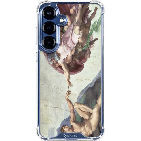 Creation of Adam by Michelangelo Galaxy S25 Plus Clear Case