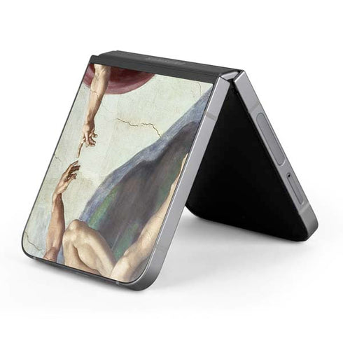 Creation of Adam by Michelangelo Galaxy Z Flip6 Skin