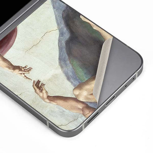 Creation of Adam by Michelangelo Galaxy Z Flip6 Skin