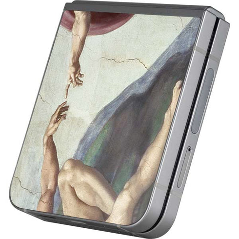 Creation of Adam by Michelangelo Galaxy Z Flip6 Skin