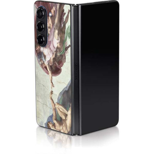 Creation of Adam by Michelangelo Galaxy Z Fold5 5G Skin