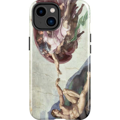 Creation of Adam by Michelangelo iPhone 15 Impact Case