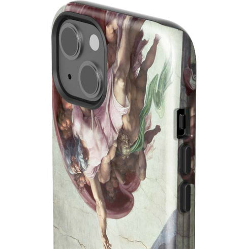 Creation of Adam by Michelangelo iPhone 15 Impact Case
