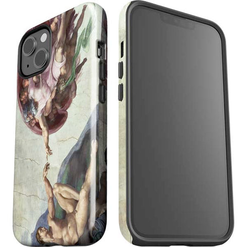 Creation of Adam by Michelangelo iPhone 15 Impact Case
