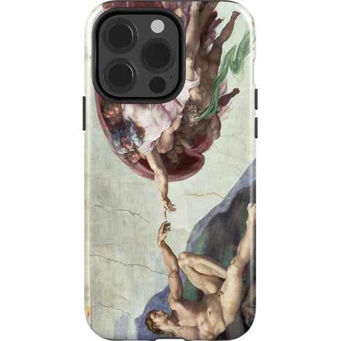 Creation of Adam by Michelangelo iPhone 15 Pro Impact Case