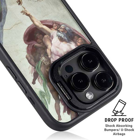 Creation of Adam by Michelangelo iPhone 15 Pro Max Kickstand Case