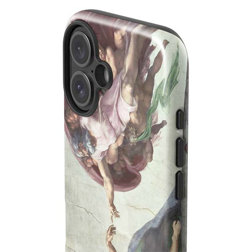 Creation of Adam by Michelangelo iPhone 16 Impact Case