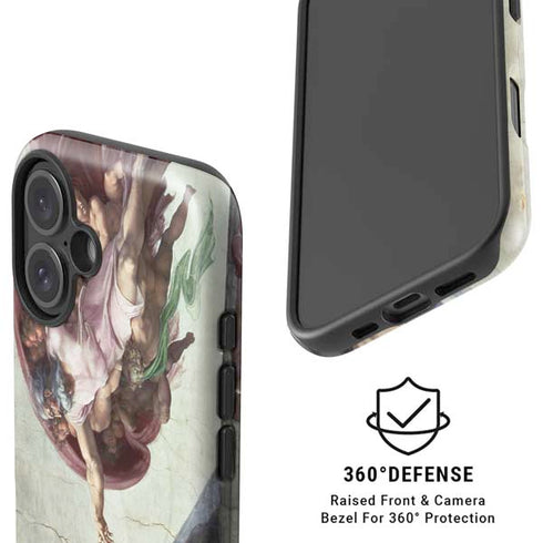 Creation of Adam by Michelangelo iPhone 16 Magsafe Impact Case