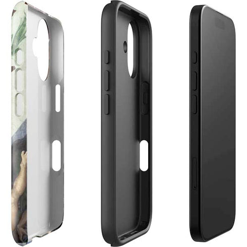 Creation of Adam by Michelangelo iPhone 16 Plus Impact Case