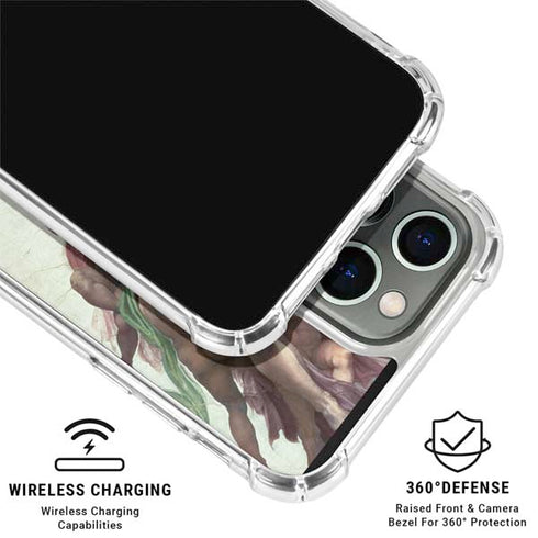 Creation of Adam by Michelangelo iPhone 16 Pro Clear Case