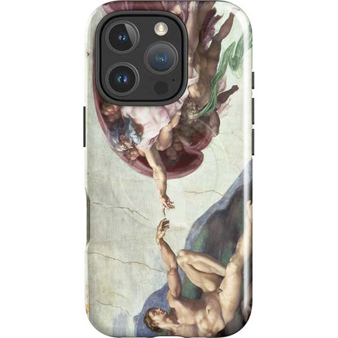 Creation of Adam by Michelangelo iPhone 16 Pro Magsafe Impact Case