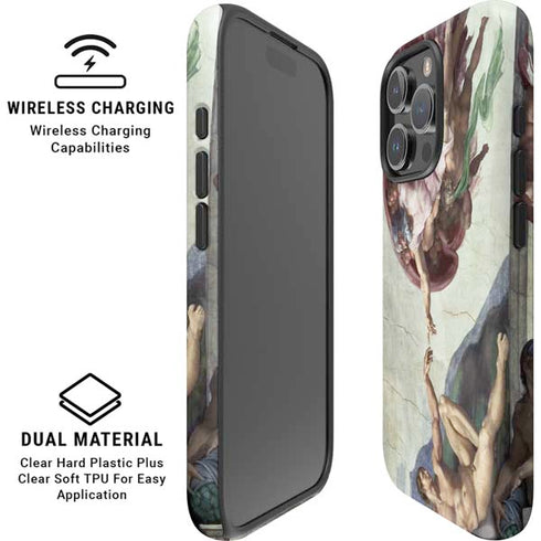 Creation of Adam by Michelangelo iPhone 16 Pro Magsafe Impact Case