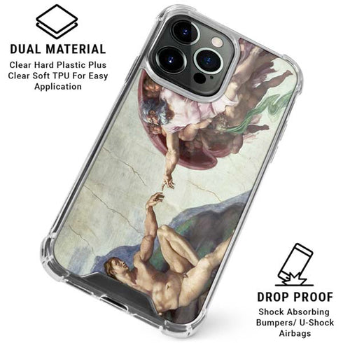 Creation of Adam by Michelangelo iPhone 16 Pro Max Clear Case