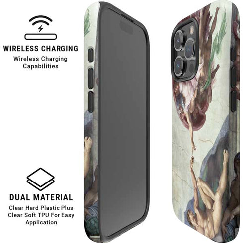 Creation of Adam by Michelangelo iPhone 16 Pro Max Magsafe Impact Case