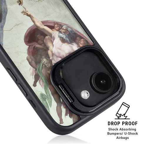 Creation of Adam by Michelangelo iPhone 16e Kickstand Case