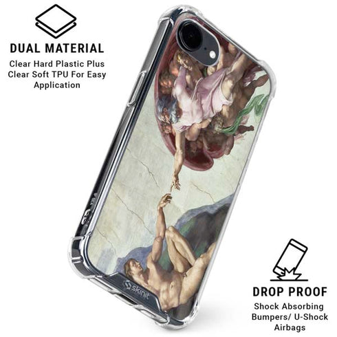 Creation of Adam by Michelangelo iPhone 16e Clear Case