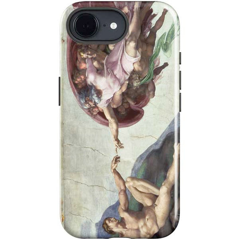 Creation of Adam by Michelangelo iPhone 16e Impact Case