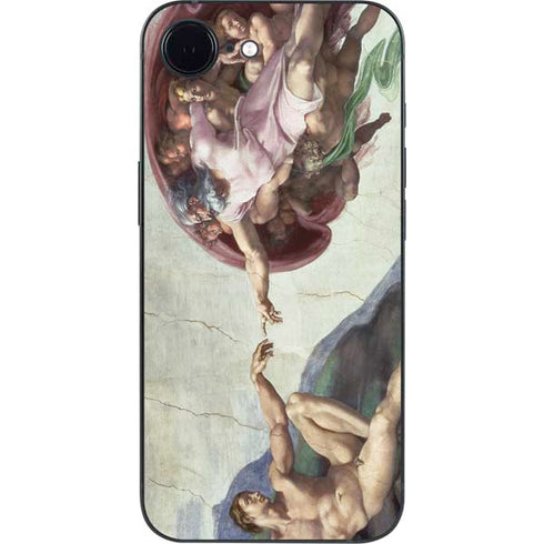 Creation of Adam by Michelangelo iPhone 16e Skin