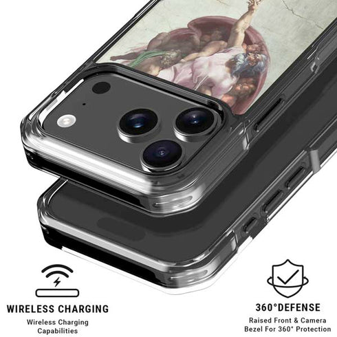 Creation of Adam by Michelangelo iPhone 18 Pro Clear Case
