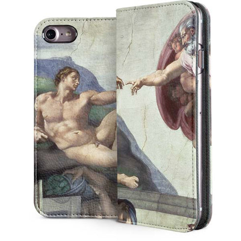 Creation of Adam by Michelangelo iPhone 7 Folio Case