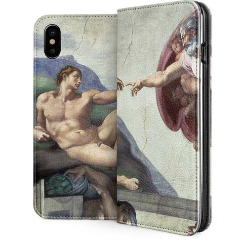 Creation of Adam by Michelangelo iPhone 8 Folio Case