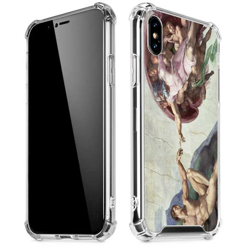 Creation of Adam by Michelangelo iPhone X/XS Clear Case