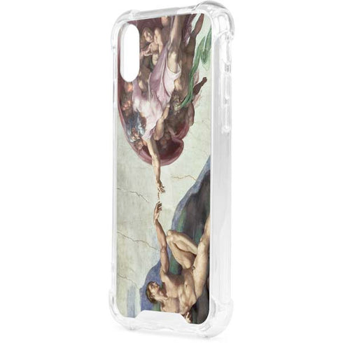 Creation of Adam by Michelangelo iPhone XS Clear Case