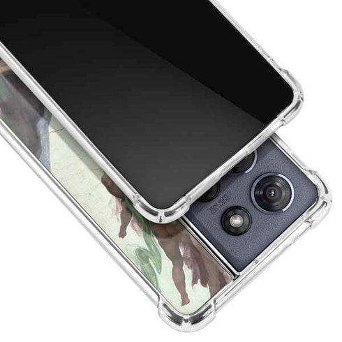 Creation of Adam by Michelangelo Moto G Play 5G (2025) Clear Case