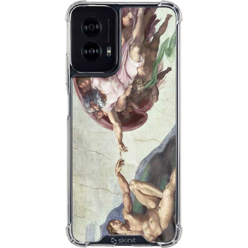 Creation of Adam by Michelangelo Moto G Power 5G (2024) Clear Case