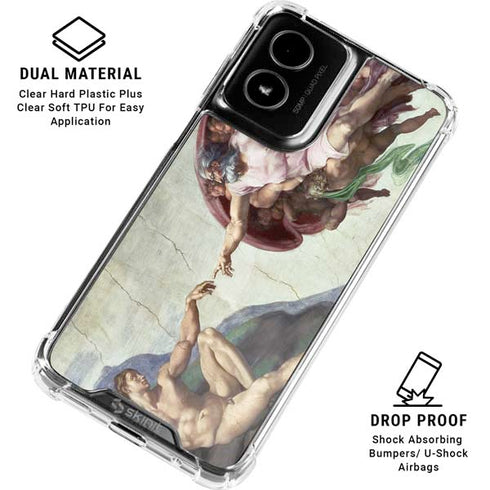 Creation of Adam by Michelangelo Moto G Power 5G (2024) Clear Case
