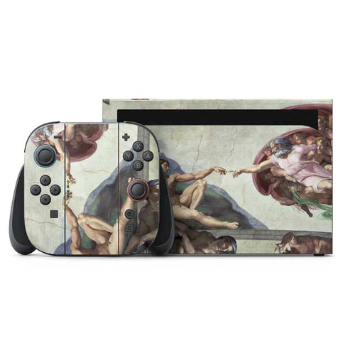 Creation of Adam by Michelangelo Nintendo Skins