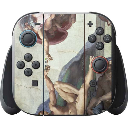 Creation of Adam by Michelangelo Nintendo Switch 2 (2025) with Joy-Con Skin