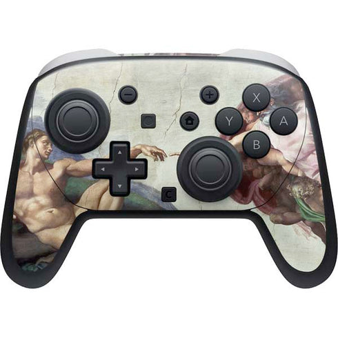 Creation of Adam by Michelangelo Nintendo Switch 2 (2025) Pro Controller Skin