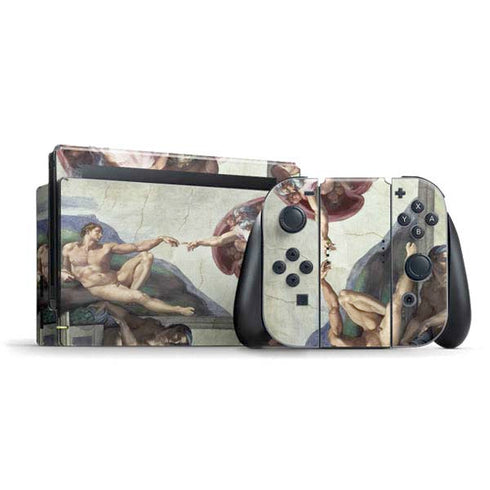 Creation of Adam by Michelangelo Nintendo Skins