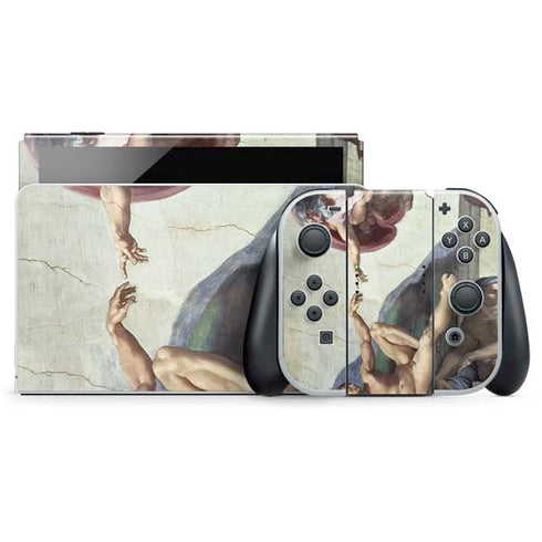 Creation of Adam by Michelangelo Nintendo Skins