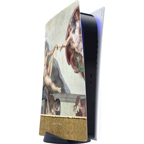 Creation of Adam by Michelangelo PlayStation PS5 Skins