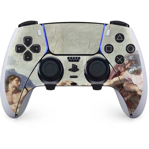 Creation of Adam by Michelangelo PlayStation PS5 Skins