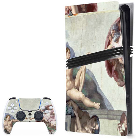 Creation of Adam by Michelangelo PS5 Pro Bundle Skin